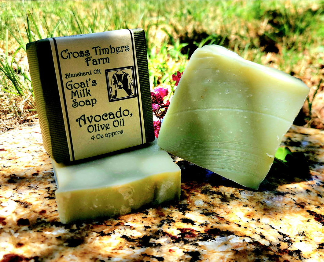 Avocado Olive Oil Goats Milk Soap 4oz