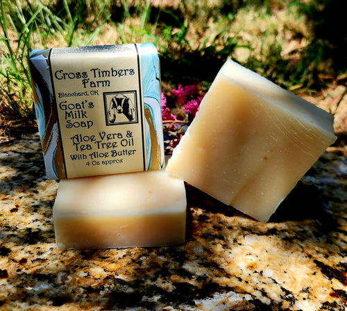 Aloe Vera Tea Tree Oil Goats Milk Soap 4oz