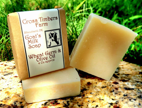 Wheat Germ Oil Goats Milk Soap 4oz