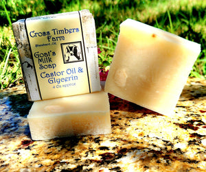 Castor Oil Glycerin Goats Milk Soap 4oz