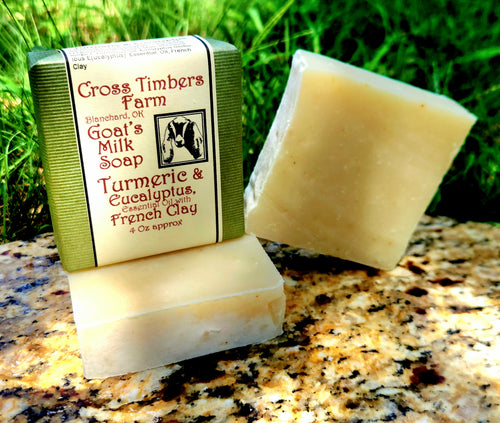 Turmeric and Eucalyptus Essential Oil with French Clay 4oz