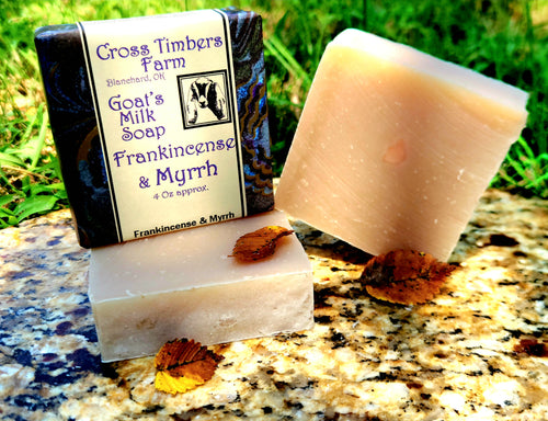 Frankincense and Myrrh Goats Milk Soap 4oz
