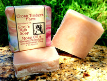 Rose Oil and Rosehips with Red Moroccan Clay Goats Milk Soap 4oz