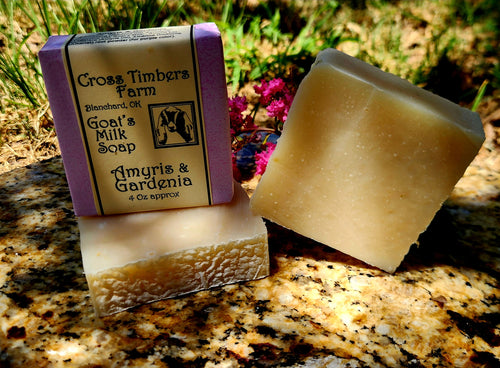 Amyris and Gardenia Goats Milk Soap 4 oz