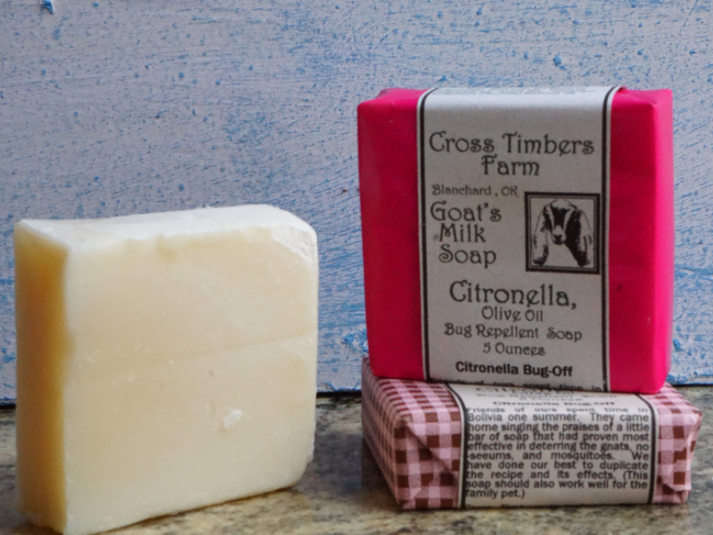 Citronella and Olive Oil Goats Milk Soap 4oz – Cross Timbers Farm