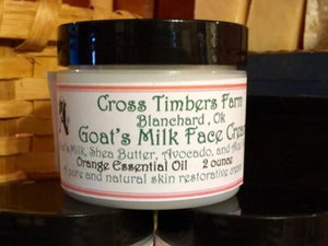 Orange Essential Oil Goat's Milk Face Cream 2oz