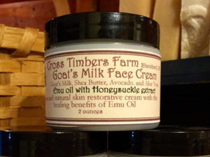 Emu Oil with Honeysuckle Extract Goat's Milk Face Cream 2oz