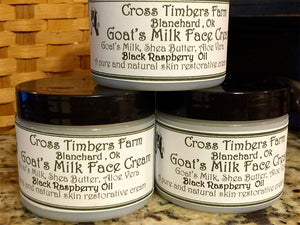 Black Raspberry Goats Milk Face Cream 2oz