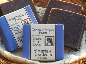 Amyris and Gardenia Goats Milk Soap 4 oz